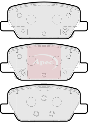 Apec PAD2313 Brake Pads Set