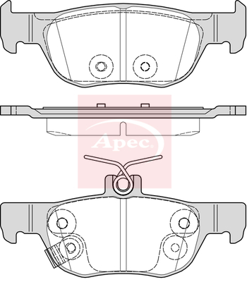 Apec PAD2355 Brake Pads Set