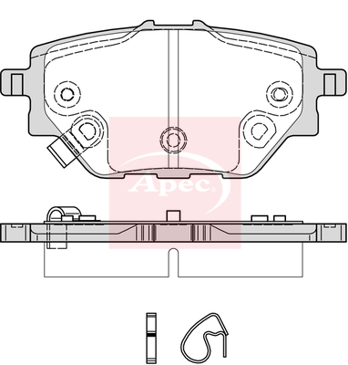 Apec PAD2366 Brake Pads Set