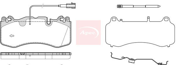 Apec PAD2384 Brake Pads Set