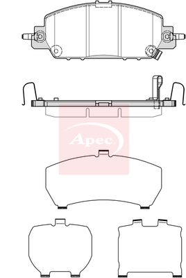Apec PAD2402 Brake Pads Set