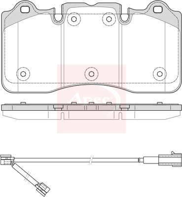 Apec PAD2454 Brake Pads Set