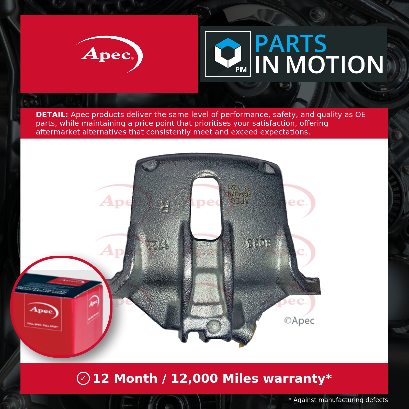 Brake Caliper fits PEUGEOT 208 Mk1 Front Right 12 to 19 1617292180 1651756780 - Image 5