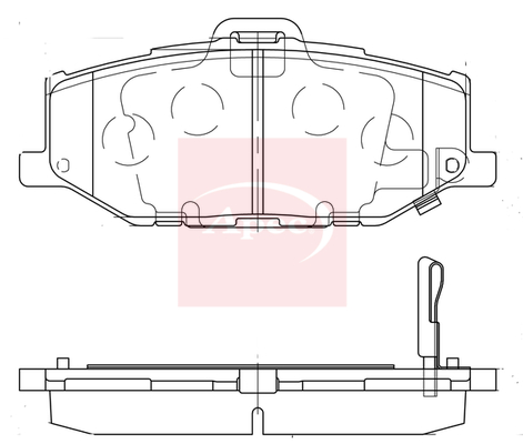 Apec PAD2374 Brake Pads Set