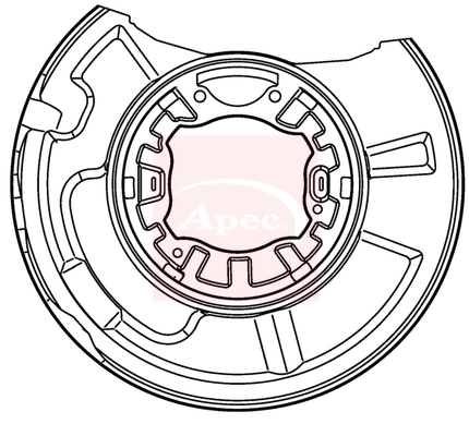 Apec ASG1016 Brake Disc Splash Panel