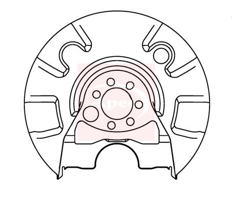 Apec ASG1039 Brake Disc Splash Panel