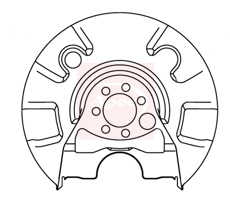 Apec ASG1040 Brake Disc Splash Panel