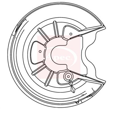 Apec ASG1047 Brake Disc Splash Panel