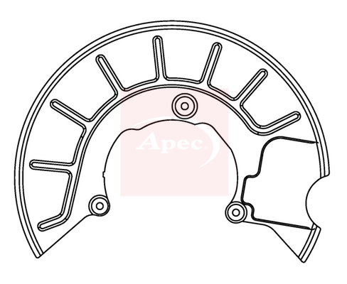 Apec ASG1049 Brake Disc Splash Panel