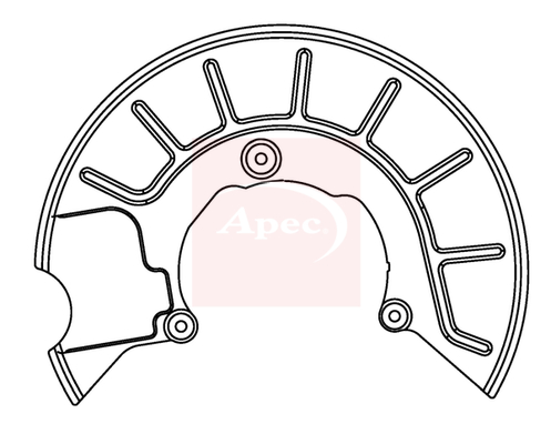 Apec ASG1050 Brake Disc Splash Panel