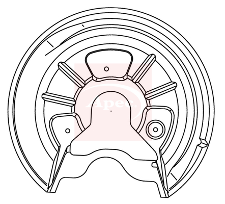 Apec ASG1052 Brake Disc Splash Panel