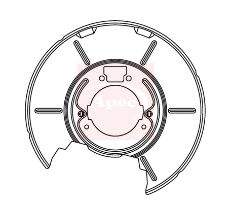 Apec ASG1082 Brake Disc Splash Panel