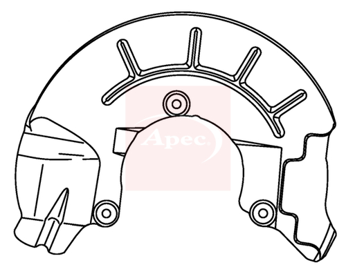Apec ASG1143 Brake Disc Splash Panel