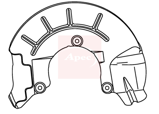Apec ASG1144 Brake Disc Splash Panel