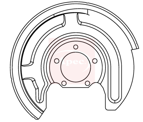 Apec ASG1156 Brake Disc Splash Panel