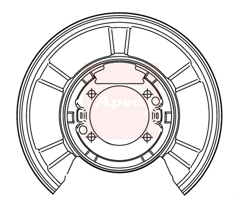 Apec ASG1177 Brake Disc Splash Panel