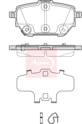 Apec PAD2381 Brake Pads Set