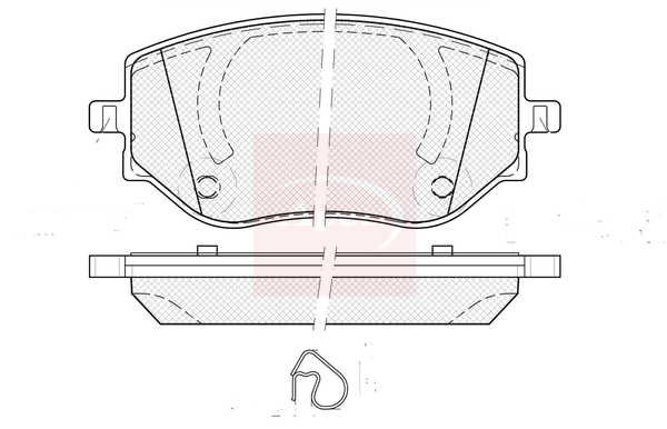 Apec PAD2487 Brake Pads Set