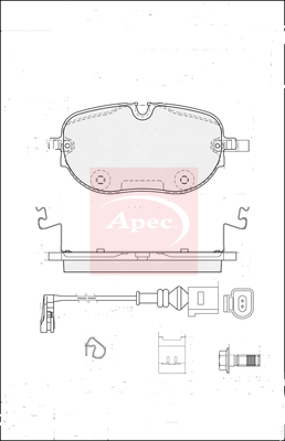 Apec PAD2468 Brake Pads Set