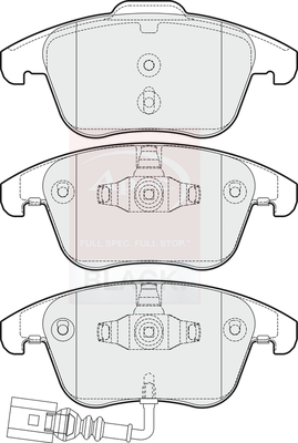 Apec Black PAD1653B Brake Pads Set