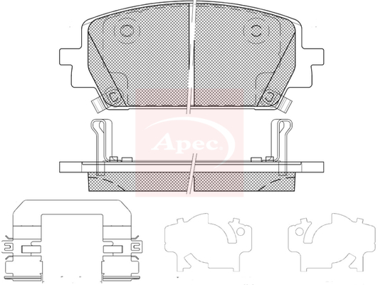 Apec PAD2407 Brake Pads Set