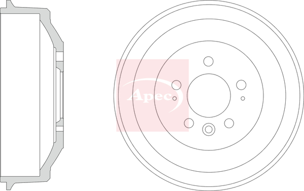 Apec DRM9226 Brake Drum