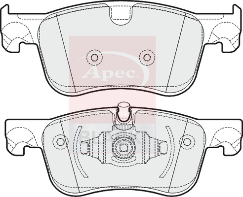 Apec Black PAD2003B Brake Pads Set