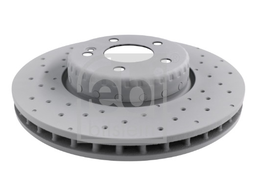 Febi 107223 2x Brake Discs Pair Vented