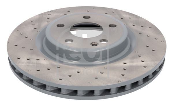 Febi 107501 2x Brake Discs Pair Vented