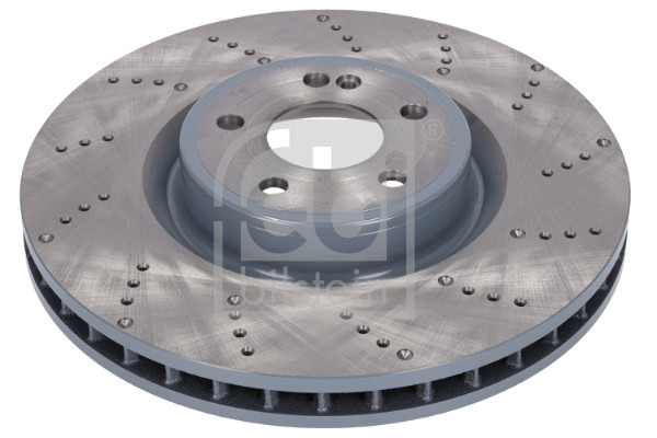 Febi 107510 2x Brake Discs Pair Vented