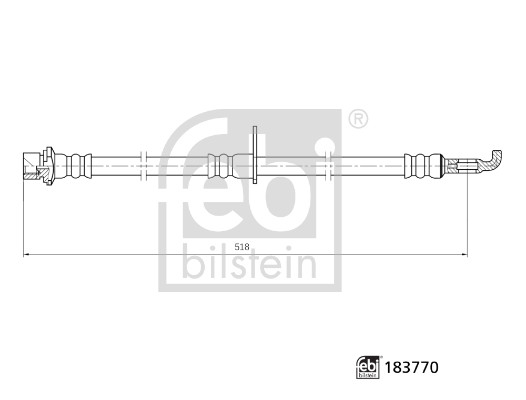 Febi 183770 Brake Hose