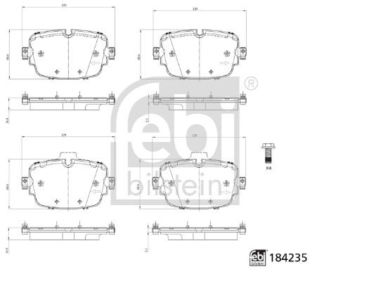 Febi 184235 Brake Pads Set