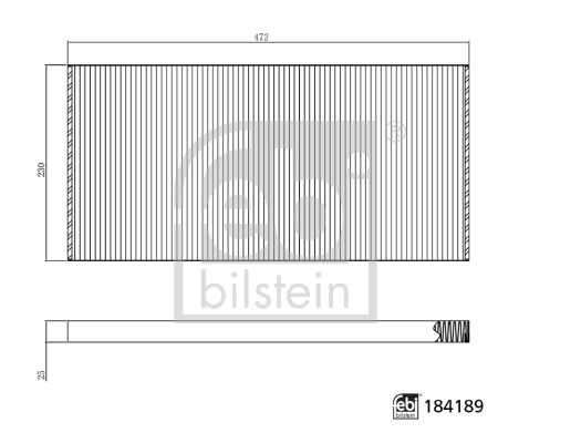 Febi 184189 Pollen / Cabin Filter