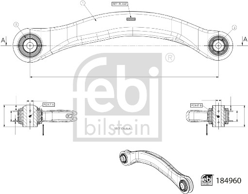 Febi 184960 Wishbone / Suspension Arm