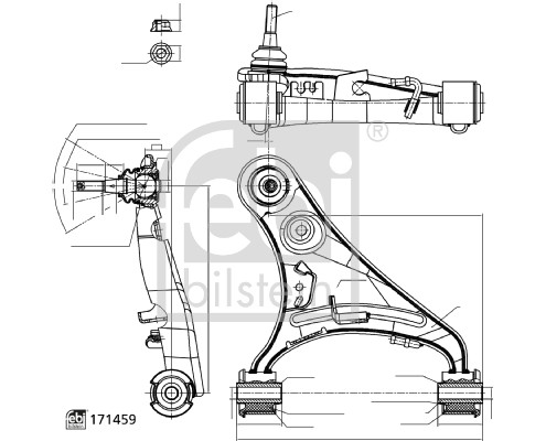 Febi 185763 Wishbone / Suspension Arm