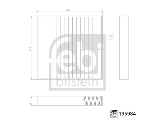 Febi 195984 Pollen / Cabin Filter