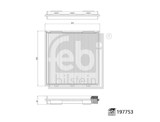 Febi 197753 Pollen / Cabin Filter