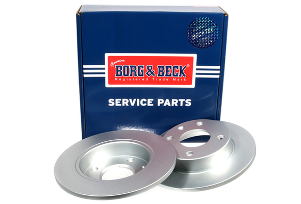 Borg & Beck BBD4016 2x Brake Discs Pair Solid