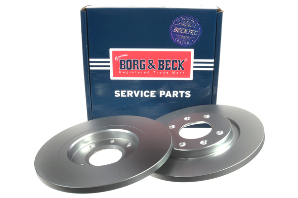 Borg & Beck BBD4078 2x Brake Discs Pair Solid