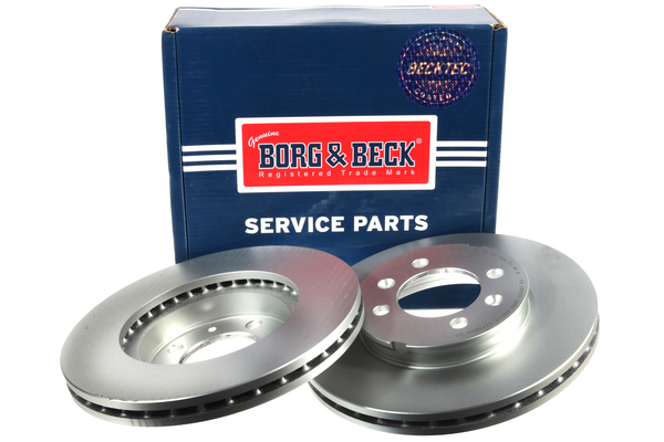 Borg & Beck BBD4204 2x Brake Discs Pair Vented