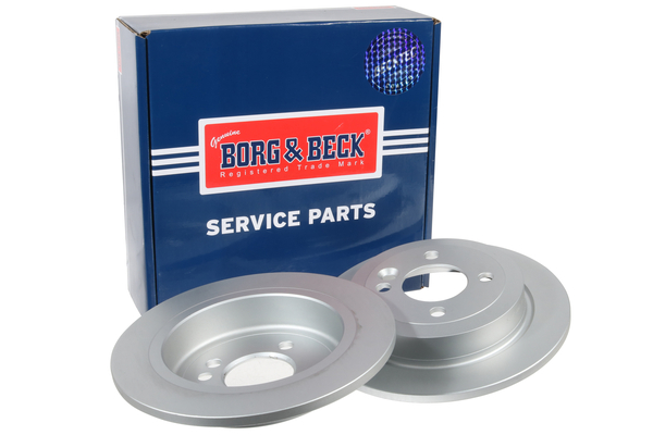 Borg & Beck BBD4257 2x Brake Discs Pair Solid