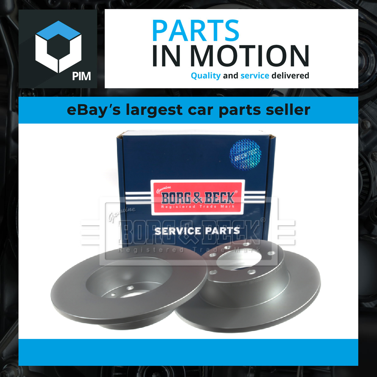 Borg & Beck 2x Brake Discs Pair Solid Rear BBD4296 [PM670958]