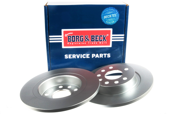 Borg & Beck BBD4319 2x Brake Discs Pair Solid