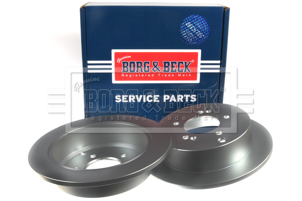 Borg & Beck BBD4366 2x Brake Discs Pair Solid