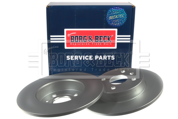Borg & Beck BBD4394 2x Brake Discs Pair Solid
