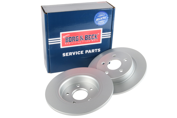 Borg & Beck BBD4453 2x Brake Discs Pair Solid