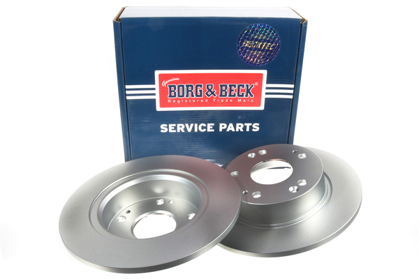 Borg & Beck BBD4520 2x Brake Discs Pair Solid