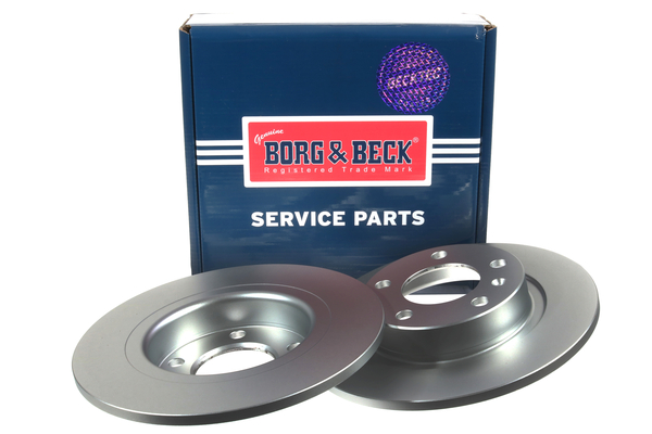 Borg & Beck BBD4729 2x Brake Discs Pair Solid