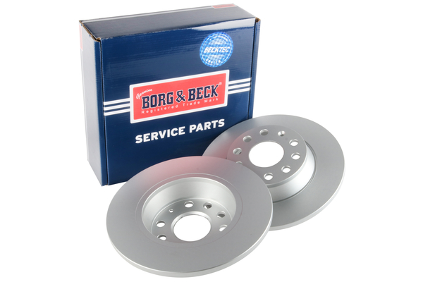 Borg & Beck BBD5167 2x Brake Discs Pair Solid
