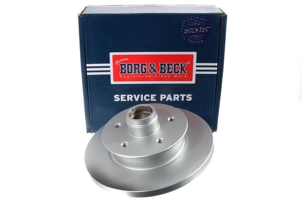 Borg & Beck BBD5857S 2x Brake Discs Pair Solid